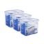 LocknLock Classics Tall Rectangular Plastic Airtight Food Storage Containers with Lid, 1 Liter, Set of 3, Leak-Proof Plastic Container For Kitchen, Fruits,Vegetables Containers for Fridge Organizer