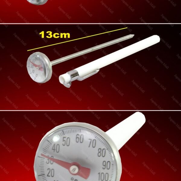 MJ Steel Large Dial Cooking Food Probe Meat Instant Thermometer RED/Yellow/white