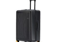 MOKOBARA Transit Check-in Large Trolley Bag 74cm 100L Black | Lightweight Polycarbonate Hardshell 360° 8 Silent Ninja Wheels Combination TSA Lock Premium Zipper 15+ Days Travel Suitcase