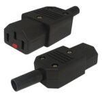 MX IEC C13 3‑Pin AC Female Power Connector – 10 A, 250 V | Universal Socket for UPS, Computer, PDU, PSU Cabling – Pack of 2