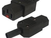 MX IEC C13 3‑Pin AC Female Power Connector – 10 A, 250 V | Universal Socket for UPS, Computer, PDU, PSU Cabling – Pack of 2