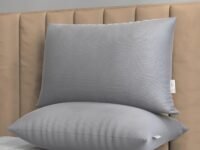 MY ARMOR Height Adjustable Microfiber Pillows Set of 2 for Sleeping - 16"x24" Standard Pillow | 6 Months Warranty | 41 x 61 cm - Grey