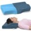 MYARMOR Cervical Pillow for Neck Pain and Shoulder Pain, Spondylitis Neck, Orthopedic Memory Foam Pillow, Sleeping Contour Support, Regular Size - 18.5 x 11 x 3.5 Inches, Blue Checks Cover