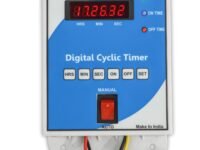 Magnus M-1122 Digital Programmable Cyclic Timer Switch, 230V AC, Auto Start & Stop Repeating Countdown Timer for Foggers, Hydroponics Pumps & EV Chargers