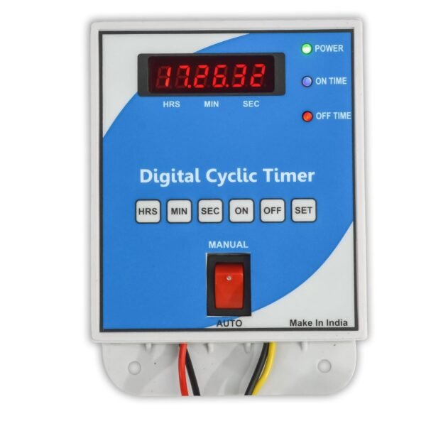 Magnus M-1122 Digital Programmable Cyclic Timer Switch, 230V AC, Auto Start & Stop Repeating Countdown Timer for Foggers, Hydroponics Pumps & EV Chargers
