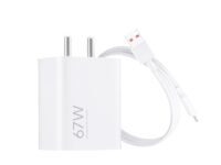 Mi Xiaomi Original 67W Fast Charger Combo/Rapid Charging with Qualcomm Quick Charge 3.0. Includes USB Type-C 6A Fast Charge Cable. Compatable with mobiles, laptops, and Power Banks (White)