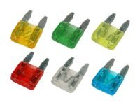 Mini Fuse Set of 5 Pcs Each 5A - 10A - 15A - 20A - 25A - 30A Fuses 30 Pcs Set Mix 11MM - 17MM(Automotive Mini Fuse Set)