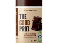 NATURALTEIN The Good Prot – 1 kg (Chocolate) | 22 g Protein per Serving | No Artificial Flavours | Plant & Whey Protein Blend | Naturally Sourced Protein for Strength & Recovery