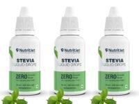 NutritJet Natural Stevia Liquid Drops - 30ml | Zero Calorie Sugar-Free Sweetener Pack of 3