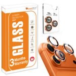 OpenTech® Premium Camera Lens Protector Compatible For iPhone 17 Pro / 17 Pro Max Cosmic Orange – 9H Tempered Glass, Military-Grade Anti-Scratch, Case-Friendly, Easy Install Frame