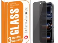 OpenTech® Privacy Military-Grade Tempered Glass Screen Protector Compatible for iPhone 17 Pro with Edge to Edge Coverage - Anti Spy, Case Friendly and Bubble free installation kit (6.3 Inches)