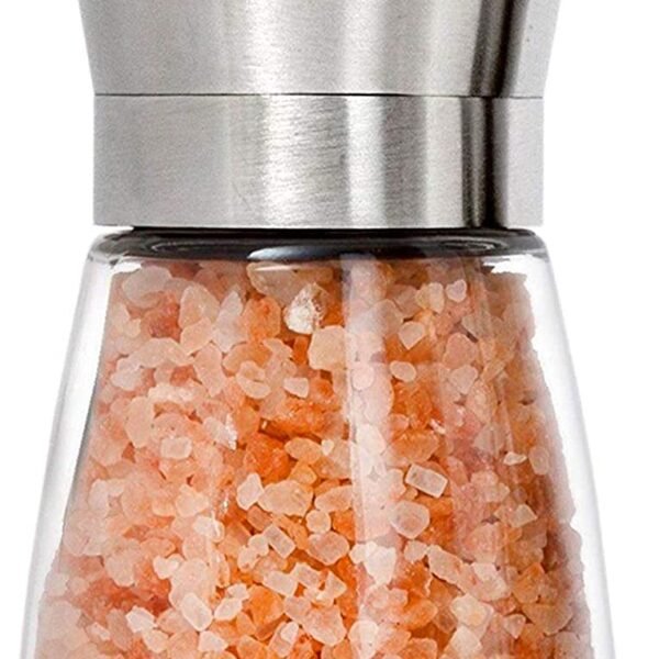 P-Plus International Salt and Pepper Grinder Salt or Pepper Shakers - Adjustable Ceramic Spice Grinder (Small (Pack 1))