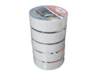 PVC Electrical Insulation Tape (White color, 16mmx7mtrx0.125mm) -|Set of 5 Rolls|