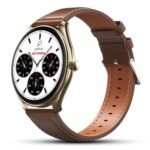 Pebble Royale Legend 1.43" AMOLED Display, Slimmest Design, Bluetooth Calling, Premium Built, Always On Display, Multi Sports Mode, Health Suite, Smart Calculator (Brown)