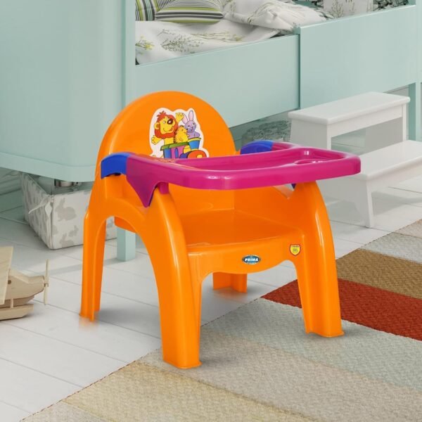 Prima Detachable Baby Desk Plastic Chair 130 | High Chair | Eating | Feeding Booster Seat with Detachable Tray
