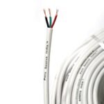 Pure Source India Flexible 0.25mm x 3 Core Round Copper Electrical Wire, Load Capacity- 2 Ampere / 450 Watt (White) (10 MTR)