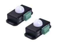 Quick Sense QS-WR05 PIR Motion Sensor | DC 12V–24V | Auto ON/Off | Adjustable 1–10 Min Delay | 8m Detection Range | 6A Load Support | Set of 2