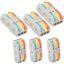 Quick Wire Connector - Electrical Connectors - Terminal Junction Box - 3 to 3 Splicing Connectors - Circuit Inline Connectors (6pcs, 3 to 3 Inline, Multi)