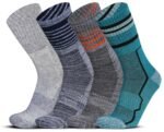 RC. ROYAL CLASS Thick Heavy Duty Thermal Socks For Men Cushioned Towel Warm Winter Woolen Socks, Calf Length Hi-Performance Sports Socks, Pack of 4 Pairs, Free Size, Multicolor