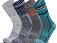 RC. ROYAL CLASS Thick Heavy Duty Thermal Socks For Men Cushioned Towel Warm Winter Woolen Socks, Calf Length Hi-Performance Sports Socks, Pack of 4 Pairs, Free Size, Multicolor