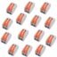 ROBOWAY 20Pcs PCT-212 Wire Connectors, 2 Way Lever Compact Electrical Conductor Terminal Blocks, Quick Wiring Push-In Connector for 24-12 AWG Solid & Stranded Wires, Flame Retardant (Pack of 20)