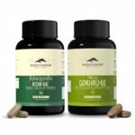 Rasayanam Ashwagandha KSM-66 (500 mg) and Tribulas Gokhru - 60 Gokshura Tablets 1000mg PACK OF 2 | Extra Strength Natural Formulation | Support Strength & Energy | For Both Men & Women