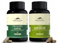 Rasayanam Ashwagandha KSM-66 (500 mg) and Tribulas Gokhru - 60 Gokshura Tablets 1000mg PACK OF 2 | Extra Strength Natural Formulation | Support Strength & Energy | For Both Men & Women