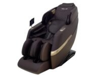RoboTouch MaxVibe Full Body Massage Chair with Zero Gravity, Shiatsu, Heat Therapy, Air Compression, Foot Roller & Bluetooth Speaker – Luxury Recliner for Home & Office Relaxation (Brown)