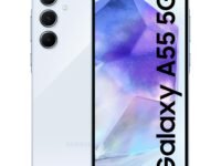 Samsung Galaxy A55 5G (Awesome Iceblue, 8GB RAM, 128GB Storage) | AI Mobile | 50MP Main Camera (OIS) | Super HDR Video| Nightography | IP67 | Gorilla Glass Victus+ | sAMOLED | Gaming Smartphone