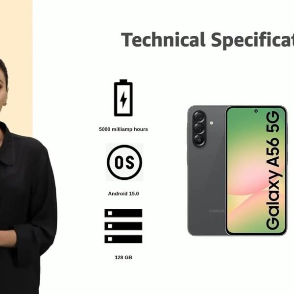 Samsung Galaxy A56 5G (Awesome Graphite, 8GB, 128GB_with Other Offers