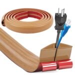 Serplex® 6.6Ft Self Adhesive Floor Cord Cover PVC Cord Hider for Offices