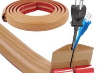 Serplex® 6.6Ft Self Adhesive Floor Cord Cover PVC Cord Hider for Offices