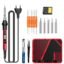 Serplex® Soldering Iron Kit Set 60 Watt Original 220V Fast Heat up, LCD Digital Solder Irons, 180~520°C Adjustable Temperature Soldering Gun Set with 5pcs Extra Tips, for Electrical Repairs, DIY