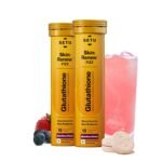 Setu Skin Renew Glutathione Tablets for Glowing Skin | 30 Effervescent Tablets with 500mg L-Glutathione & Vitamin C | Antioxidant & Skin Glow Supplement for Clear Skin | Mixed Berry (Pack of 2)