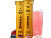 Setu Skin Renew Glutathione Tablets for Glowing Skin | 30 Effervescent Tablets with 500mg L-Glutathione & Vitamin C | Antioxidant & Skin Glow Supplement for Clear Skin | Mixed Berry (Pack of 2)