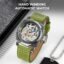 Skmei 9271 Men's Automatic Analog Watch, 30M Water-Resistant, Zinc Alloy Case, Leather Band, Glass Crystal, 42mm Case Width - 9271
