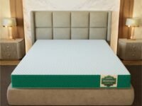 SleepyHug AirCell Ortho Dual Comfort Plus 6 Inch Mattress |Reversible Hard & Soft | 2 Side |7 Years Warranty | Back Pain Relief| Orthopedic | Double Bed Size White & Teal (LxWxH -78x48x6 Inch)