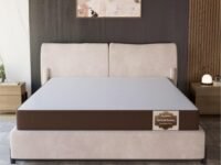 SleepyHug Aircell Ortho Dual Comfort Plus 4 Inch Mattress |Reversible Hard & Soft | 2 Side |7 Years Warranty | Back Pain Relief| Orthopedic | Double Bed Size Brown (Lxwxh -72X48X4 Inch)