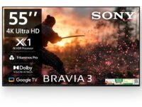 Sony BRAVIA 3 Series 139 cm (55 inches) 4K Ultra HD AI Smart LED Google TV K-55S30B (Black)