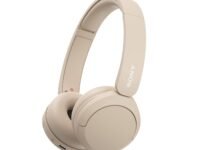 Sony WH-CH520 Wireless Bluetooth Headphones on Ear with Mic, Up to 50Hrs Battery, Quick Charge, DSEE Upscale, Multipoint Connectivity, Voice Assistant, Customized EQ-Beige