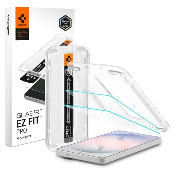 Spigen EZ Fit Pro Tempered Glass for Galaxy S26 | [2Pack] Screen Protector Guard