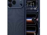 Spigen Liquid Air Back Cover Case Compatible with iPhone 17 Pro (TPU | Navy Blue)