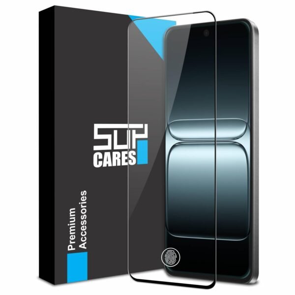 SupCares Tempered Glass for OnePlus Nord 5, OnePlus 15R and Ace 5 Ultra (6.83 Inch) With Installation Kit | 9H Edge to Edge Screen Protector | Black