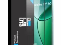 SupCares Tempered Glass for Realme 12 Plus, 12+, P1, Realme Narzo 70 and Realme Narzo 70 Pro (6.67 Inch) With Installation Kit | 9H Edge to Edge Screen Protector | Black