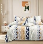 THE HOME STYLE Super Soft Glace Cotton King Size Printed Pillow Covers ll Pillow Cases ll Set of 2 Piece- 18"x 28" Inches (Abstract Mist)
