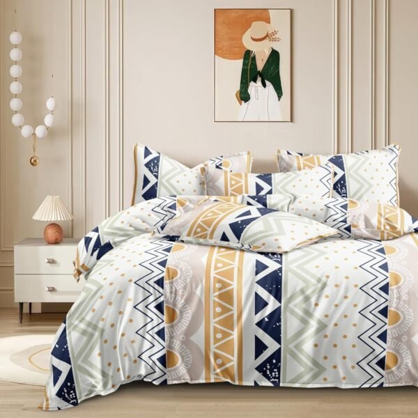 THE HOME STYLE Super Soft Glace Cotton King Size Printed Pillow Covers ll Pillow Cases ll Set of 2 Piece- 18"x 28" Inches (Abstract Mist)