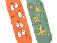 THELA GAADI Cotton Men's and Women's Printed Quirky & Funky Socks - Unisex Mid Crew Length Bae and Boo Socks, Odour Free, Breathable, Pure Cotton, Soft, Combo Pack of 2