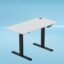 The Sleep Company - AeroPlus Electric Height Adjustable Desk | Ergonomic Work from Home Table | 4 Memory Presets | 2 Years Warranty | 1200 x 600 Thick Top | Free Installation | White & Black