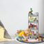 The Tickle Toe 4 Tier Small Kitchen Movable Trolley Storage Organizer with Wheels | Space Saving Rolling Onion Potato Rack & Fruit Basket | Used in Office & Kids Room Also | 42Lx27.5Wx103H Cm