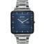 Titan Edge Quad Quartz Analog Blue Dial Anthracite Stainless Steel Strap Watch for Men - NT10017QM01